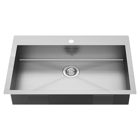 American Standard Edgewater 33x22 Kitchen Sink, Stainless Steel 18SB6332211.075